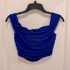 Off the shoulder ruched corset top size XS